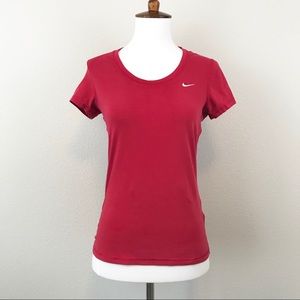 NIKE FIT DRY PINK TOP - SIZE XS